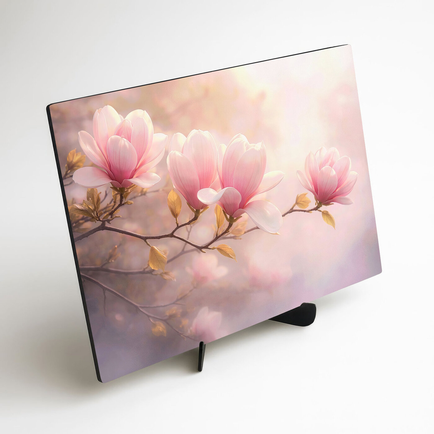 Romantický obraz magnólií na zeď