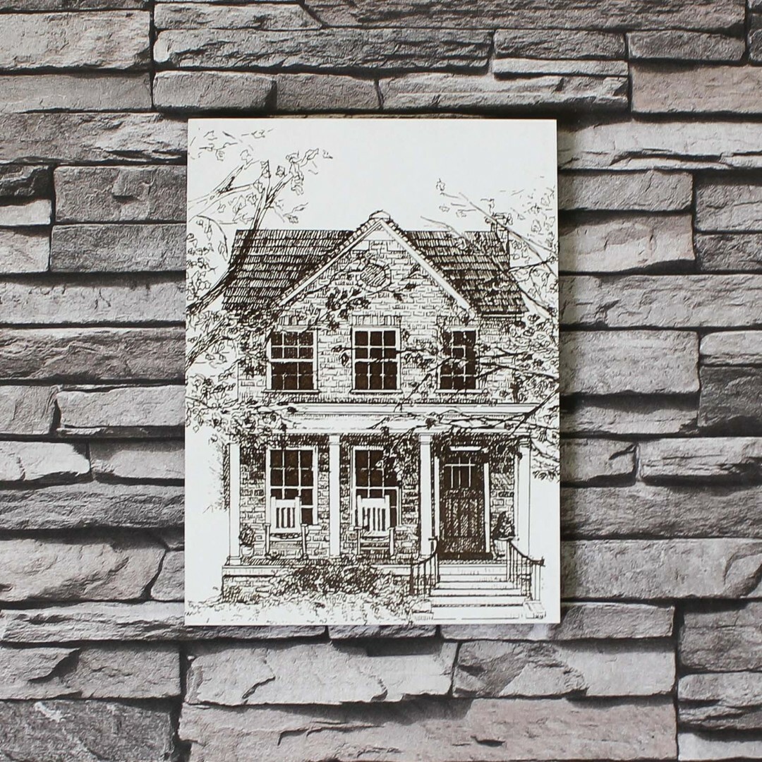 Old House - Engraved Picture