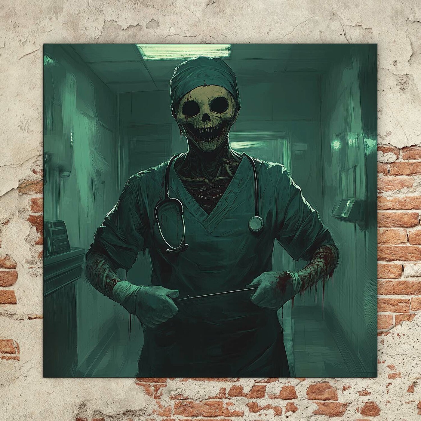 Dark Art Wooden Wall Art - Doctor