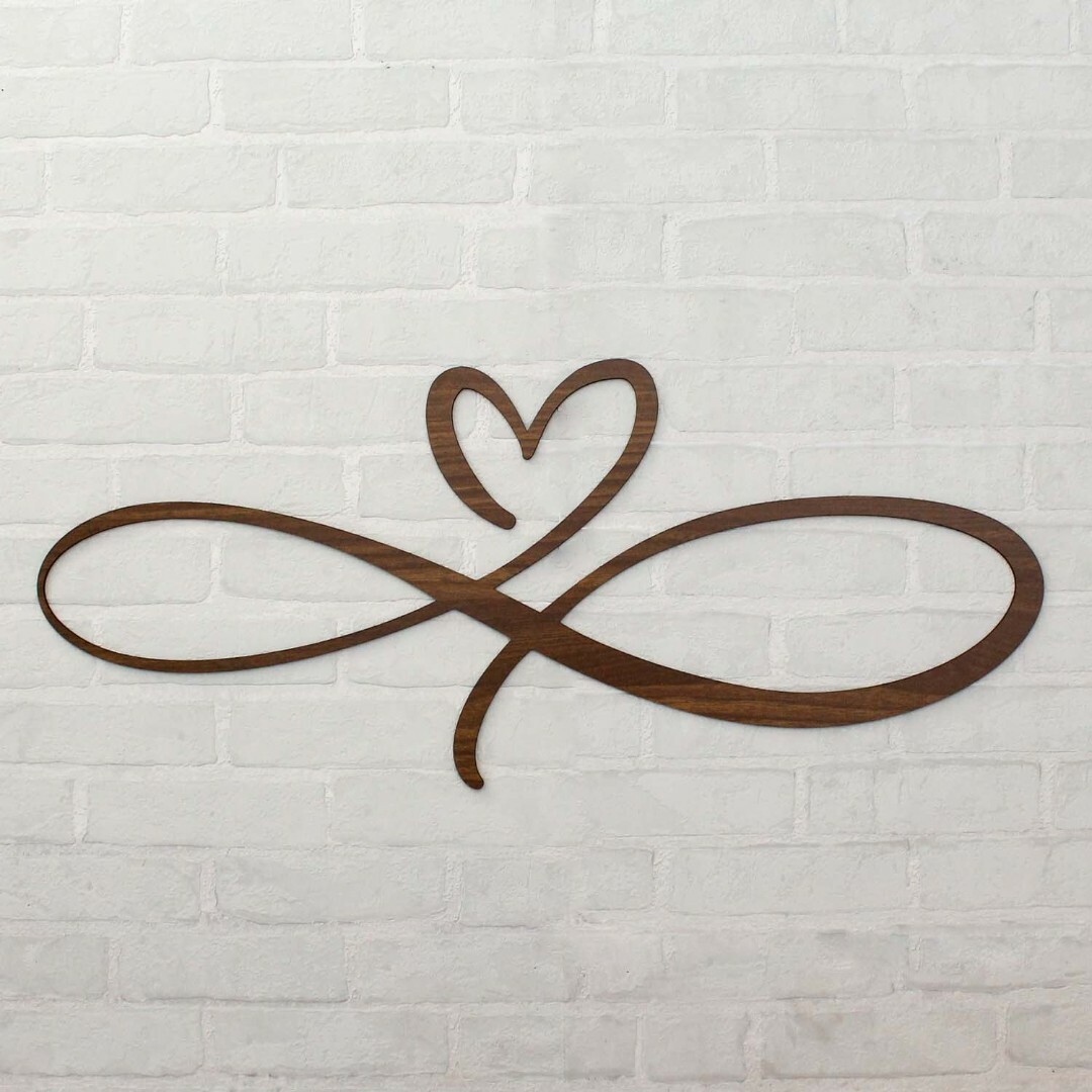 Wooden Decoration for Bedroom - Endless Love | Walnut
