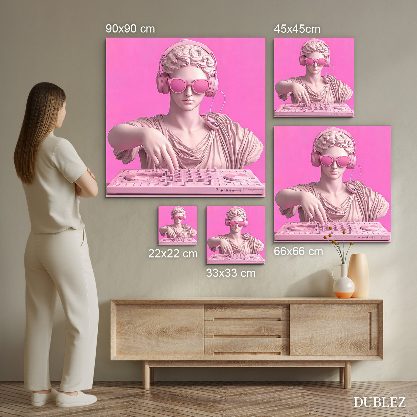 Modern pop-art painting - DJ Sculpture