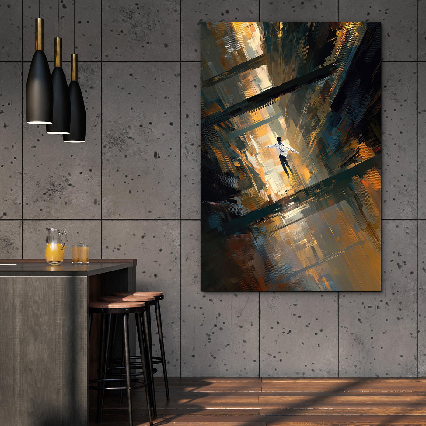 Industriálny obraz - Pád