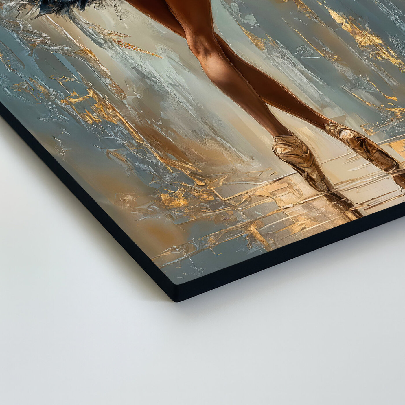 Moderný obraz baletky - Zlatý tanec