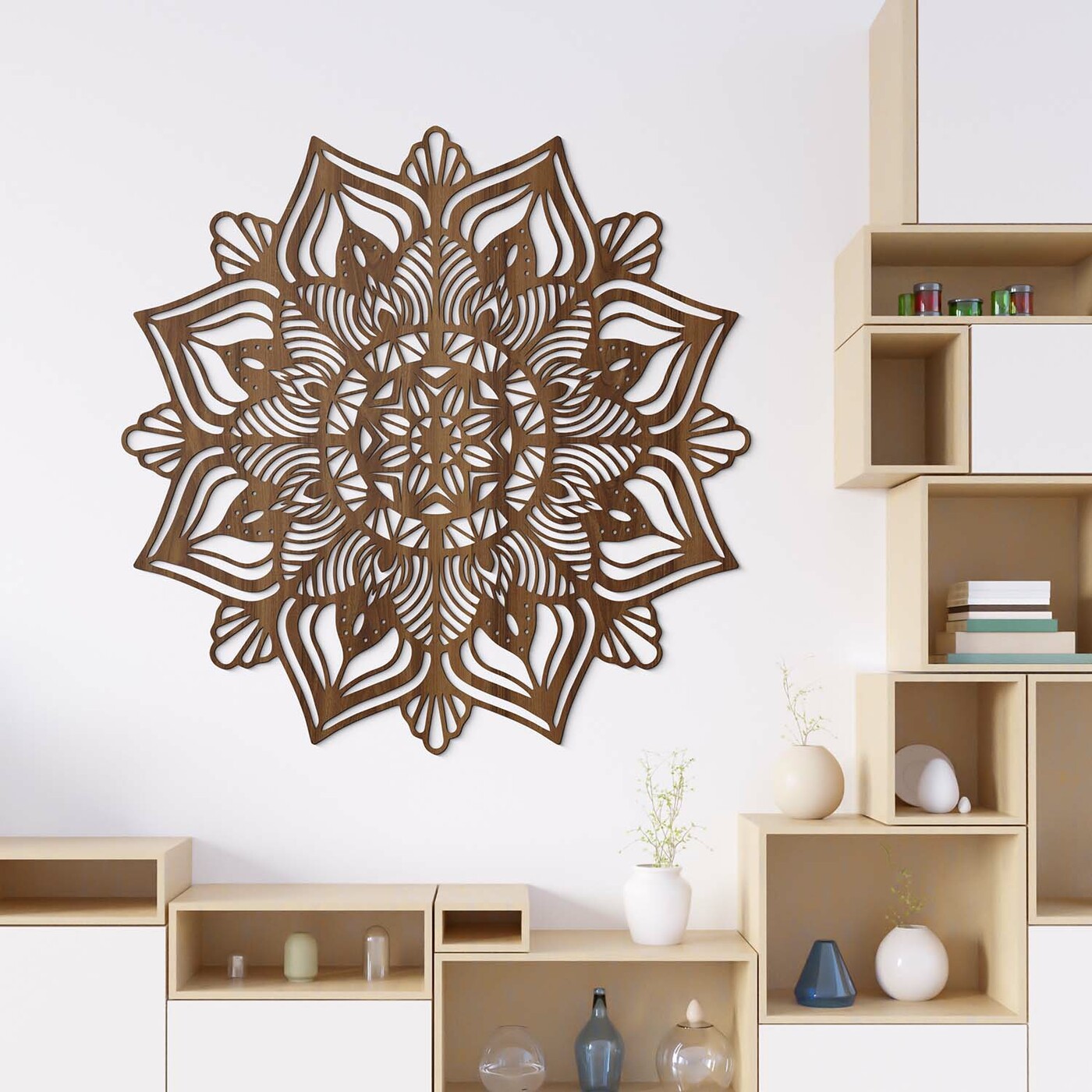 Rodinná mandala na stenu  | Orech