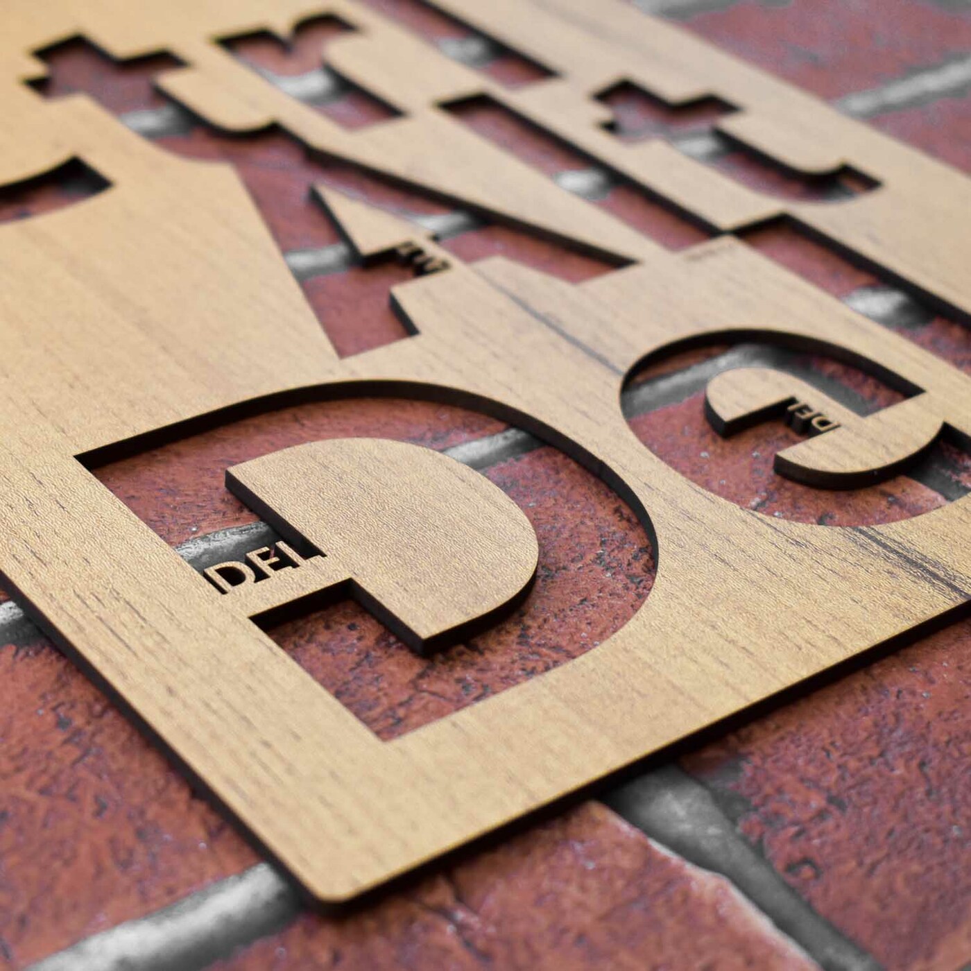 Wooden Picture for the Office - Ctrl Alt Del | Gold Craft Oak