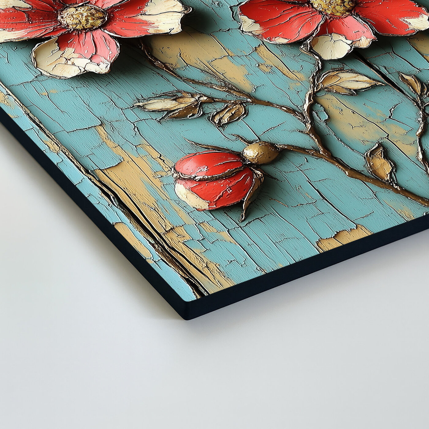 Retro picture for the wall - Wild roses