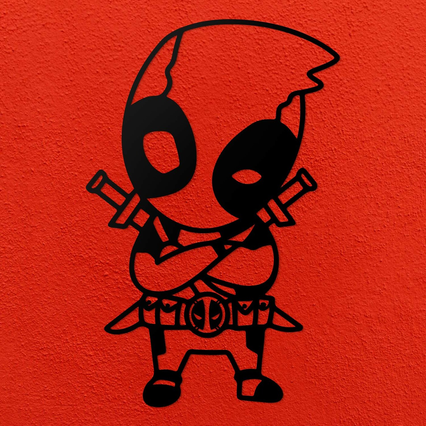 Obraz na stenu - Kreslený Deadpool | Čierna