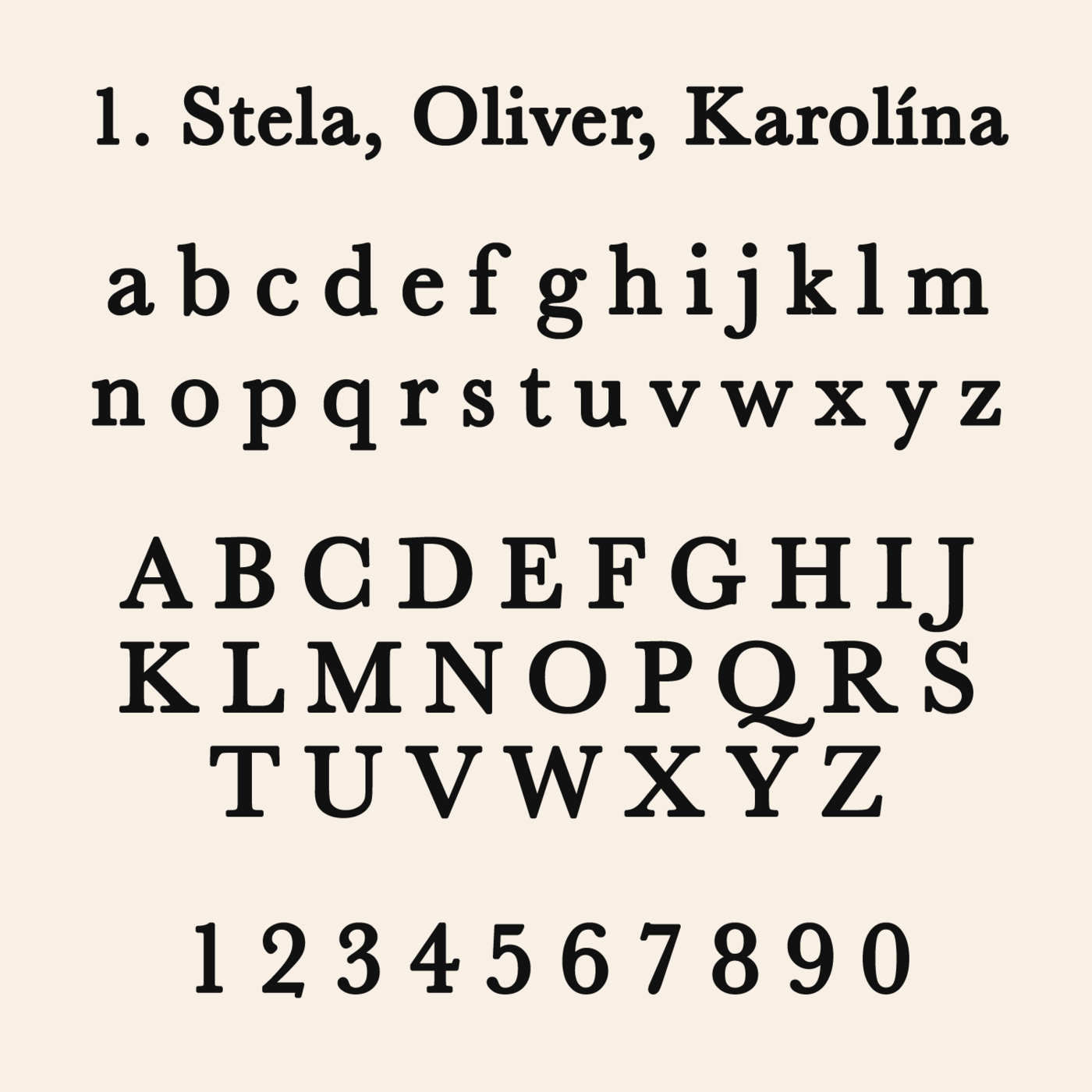 Vlastné meno na stenu z dreva | Písmo 1