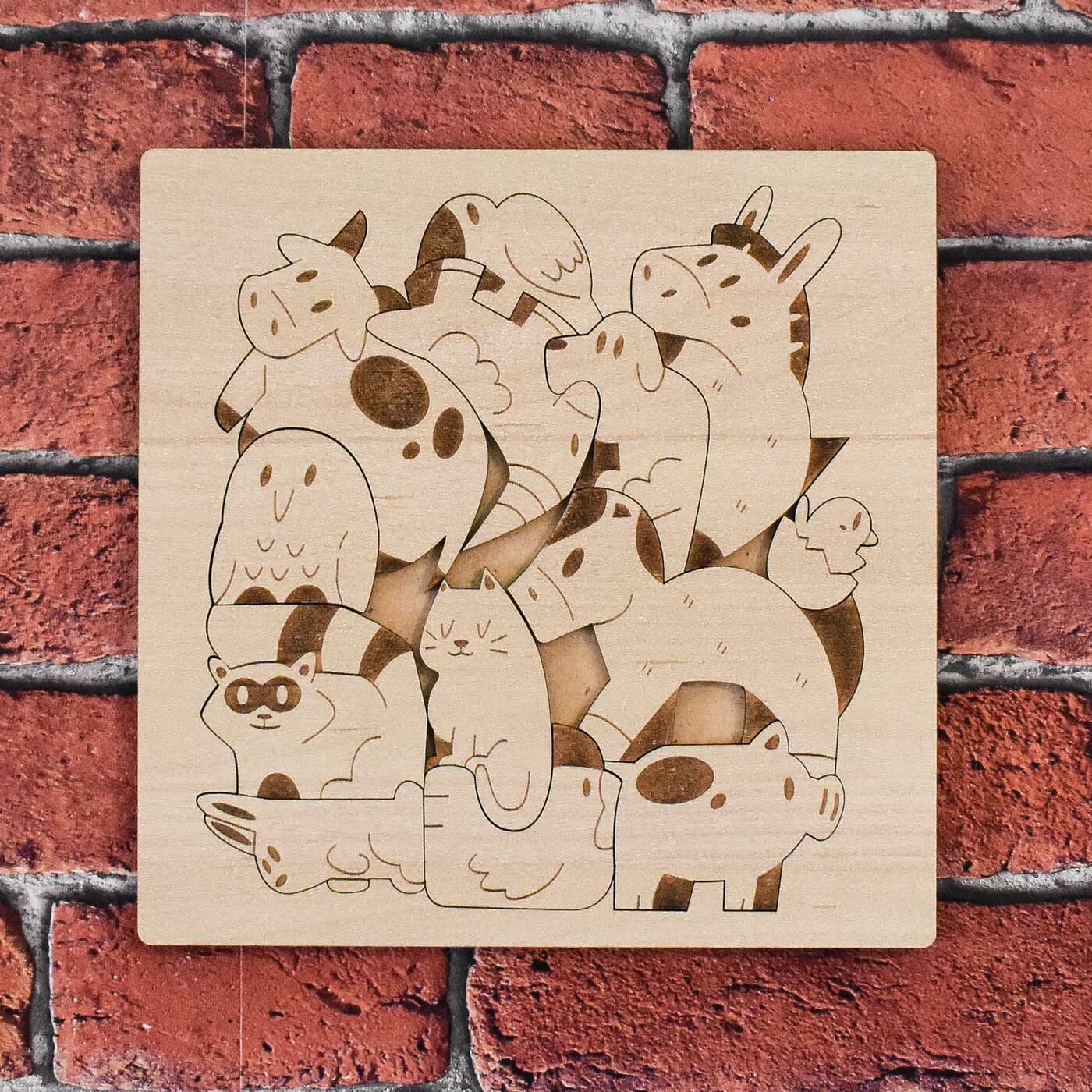 Drevená hračka pre deti - Zvieratká farmy | Javor