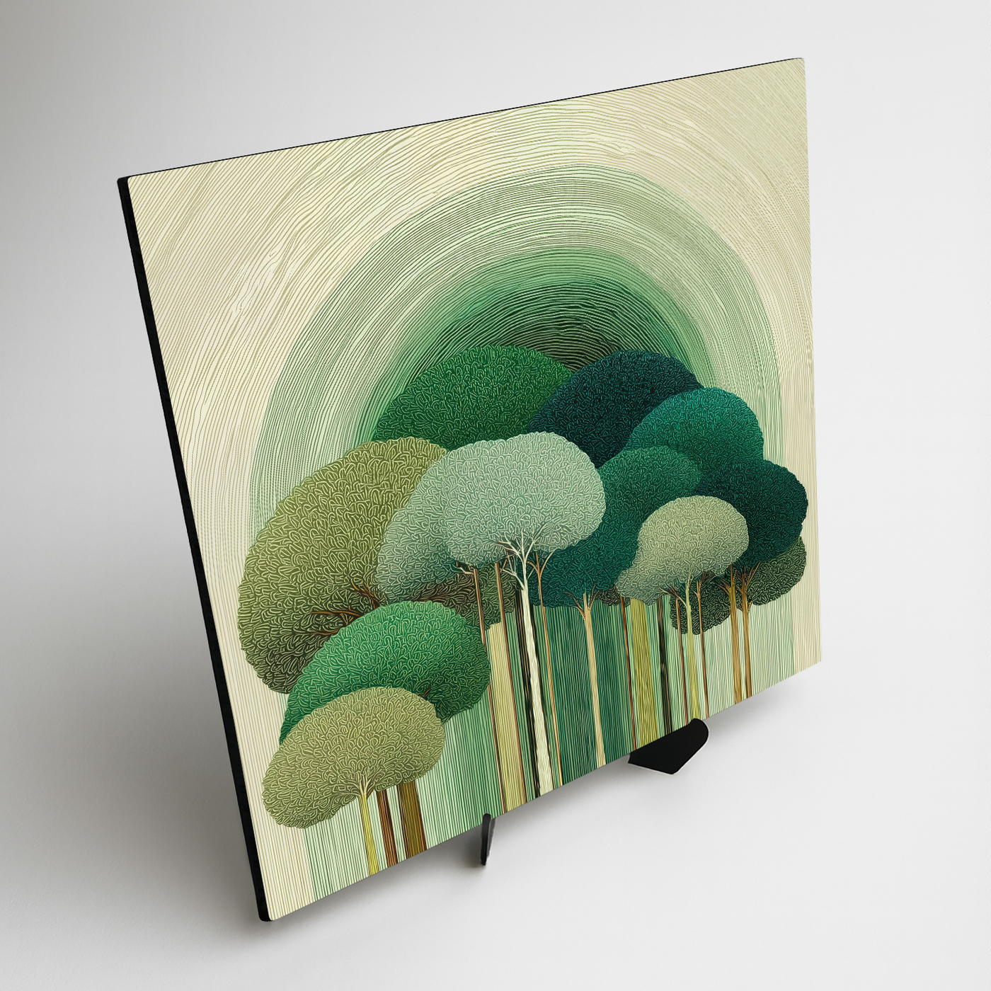 Moderný obraz na stenu - Les v oblých líniách