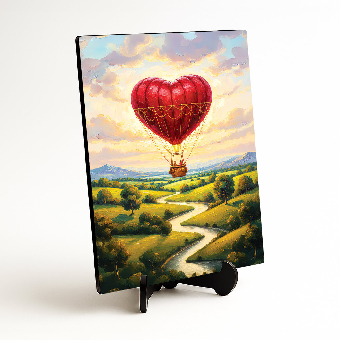 Romantický darček na dreve - Obraz lásky