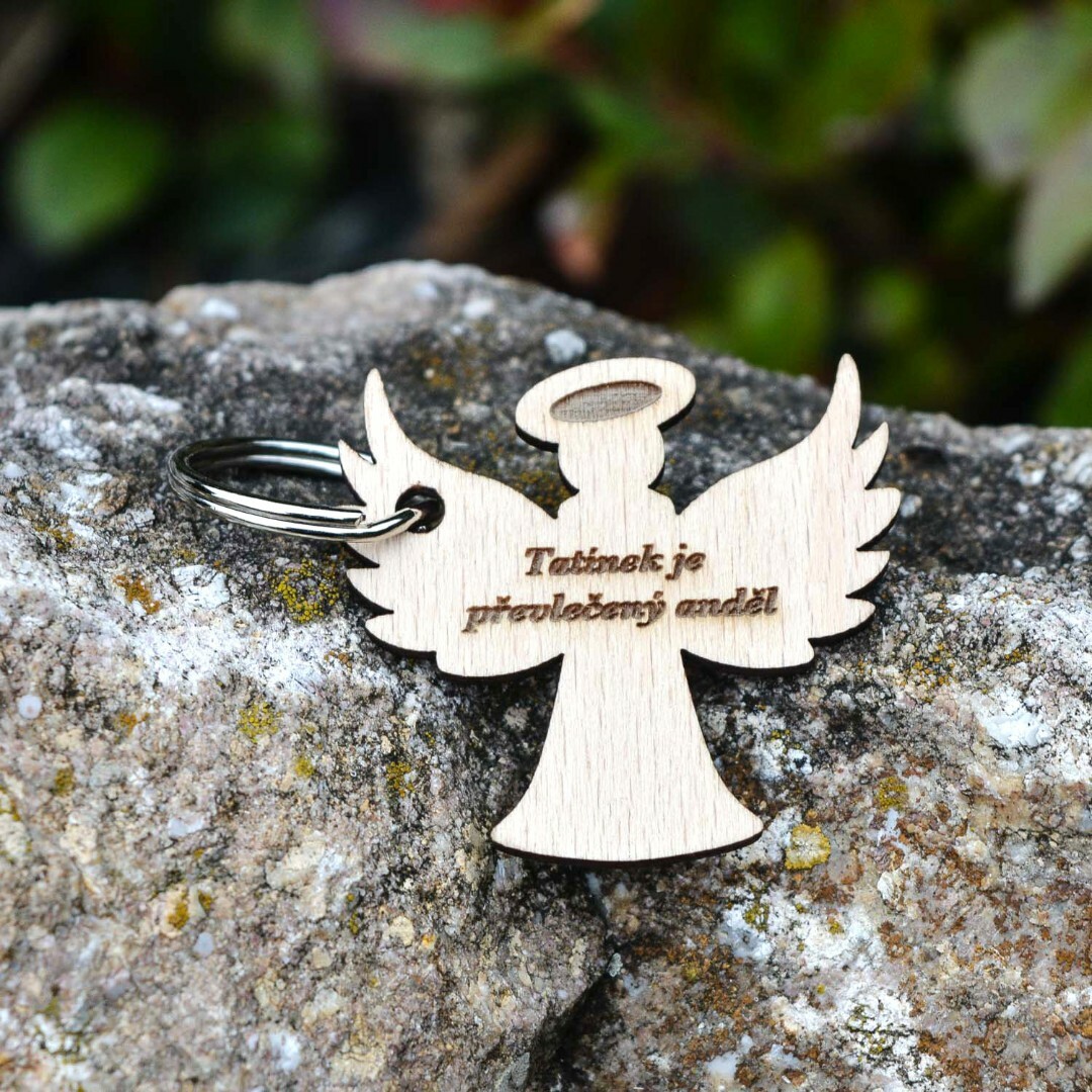Dárek pro tátu - Klíčenka anděl