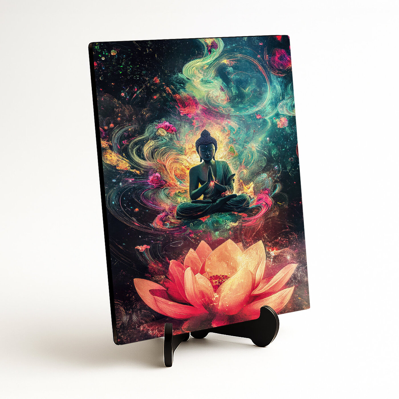 Meditační obraz Buddhy - Zářivý lotos