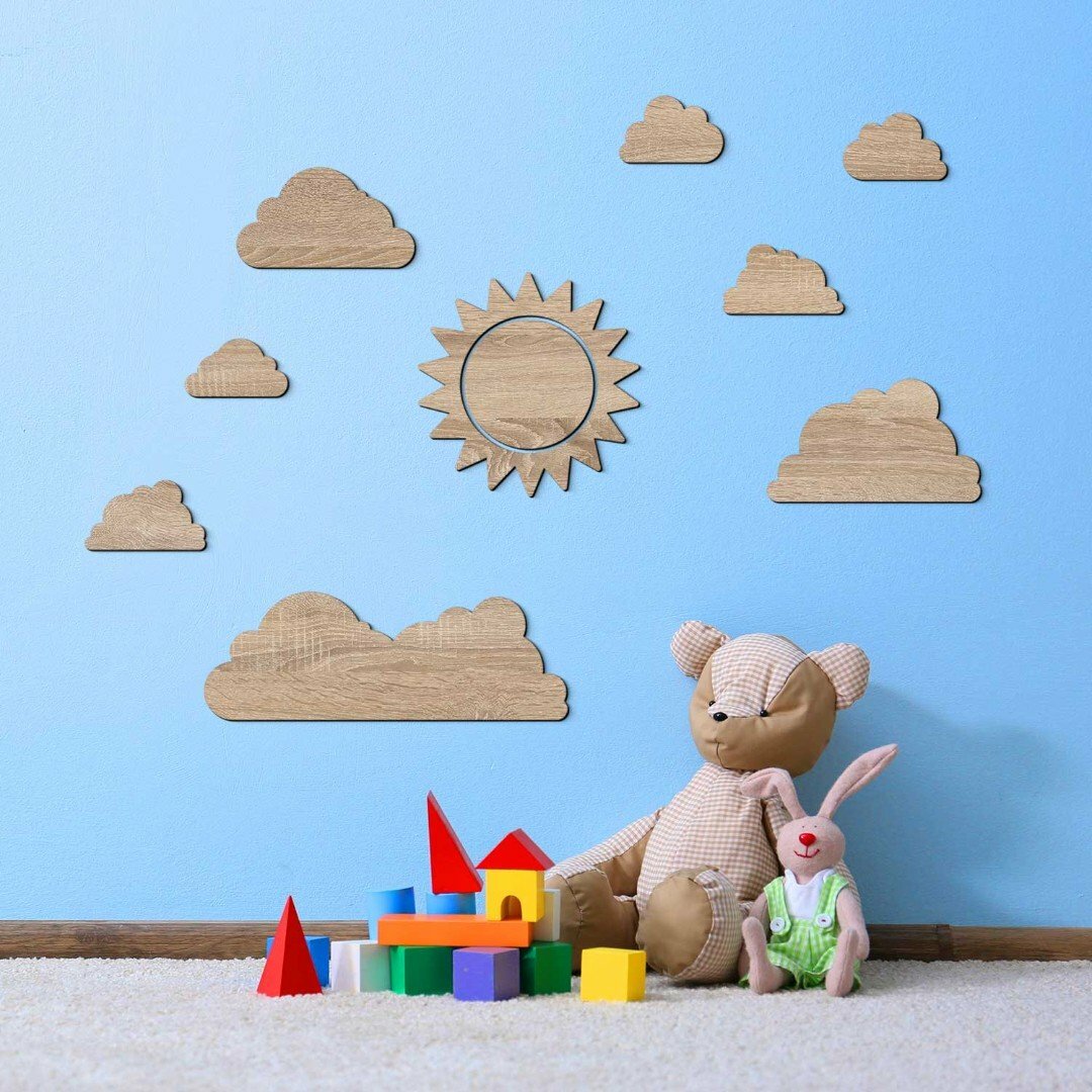 Samolepky do detskej izby - Slniečko | Dub Sonoma