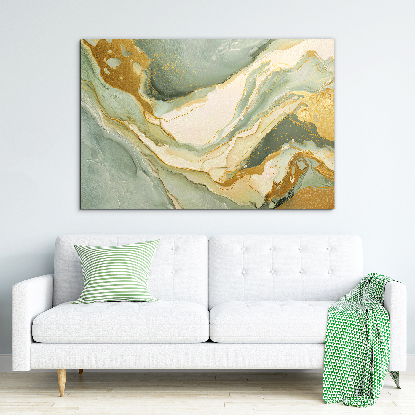 Moderná dekorácia v abstraktnom štýle - Verde