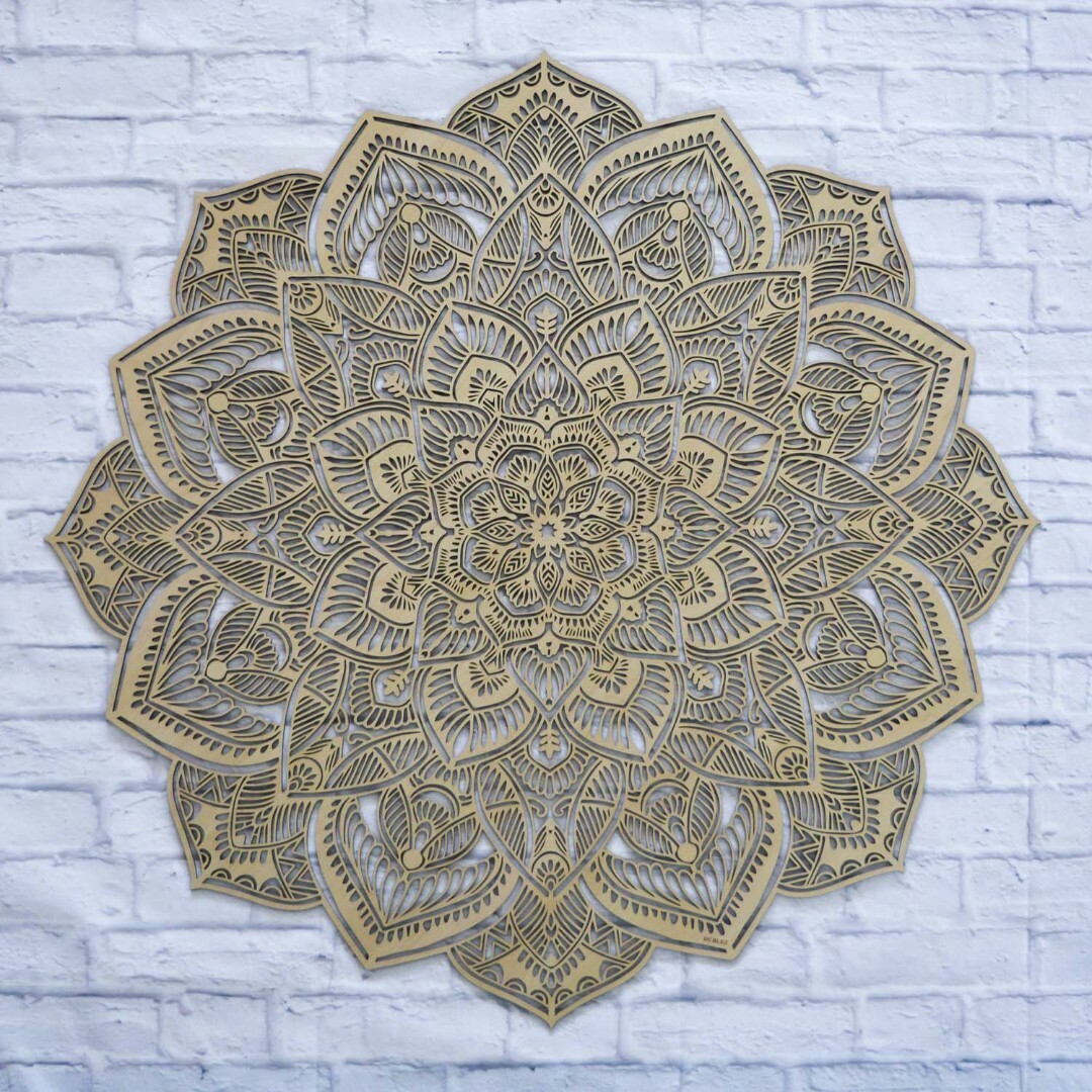 Luxusný drevený obraz na stenu - Mandala | Javor