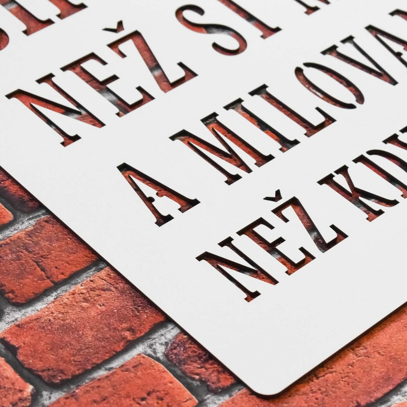 Motivační obraz s citátem - Jsi odvážnější | Bílá