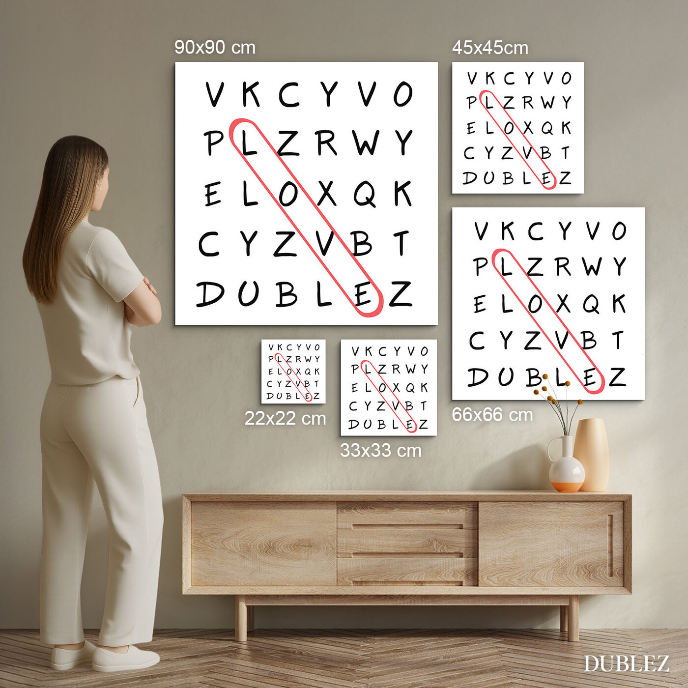 Romantic Gift for Him - LOVE Wall Art