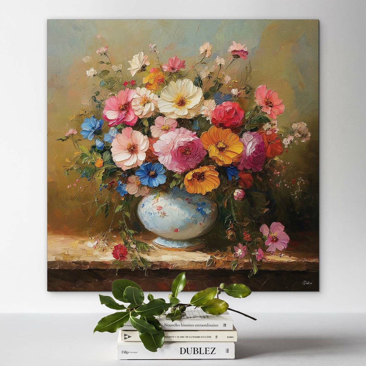Vintage Wall Art for the Kitchen - Flower Bouquet