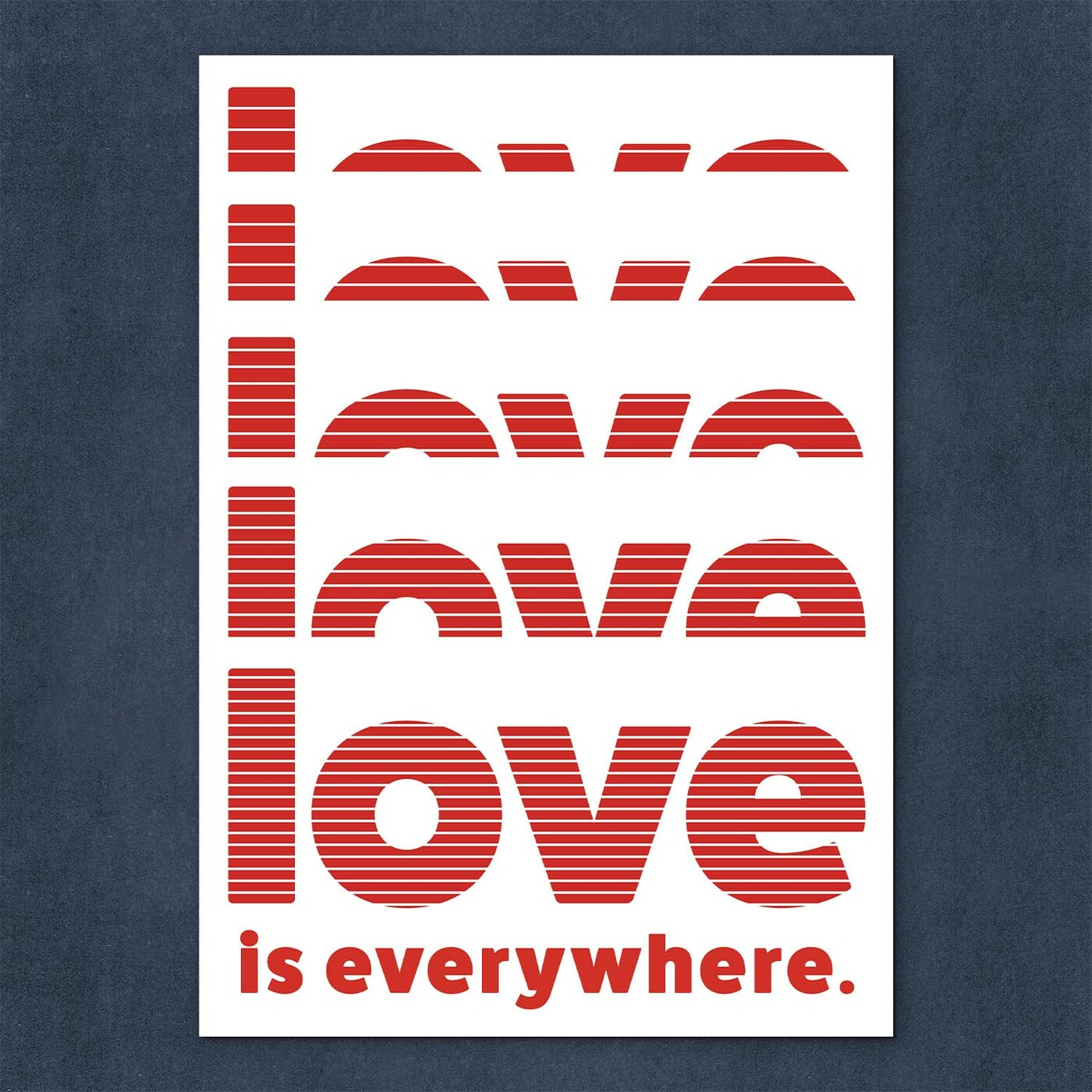 Moderný obraz s nápisom - Love is everywhere