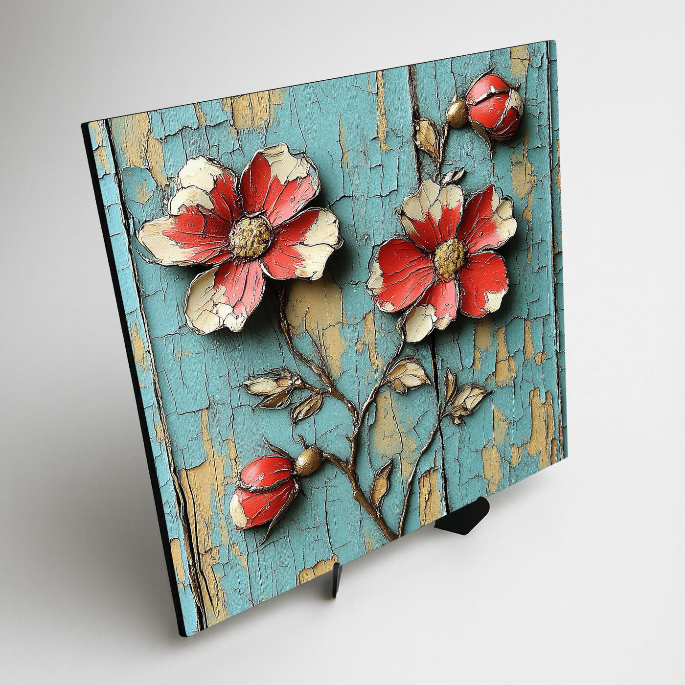 Retro picture for the wall - Wild roses