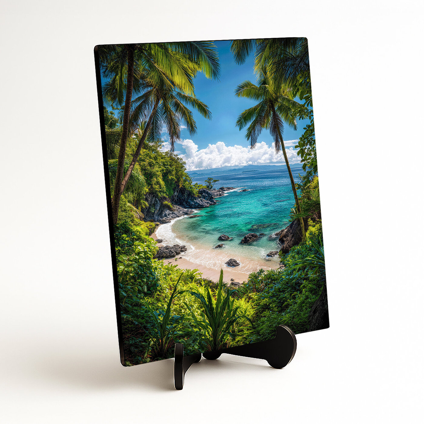 Dřevěný obraz - Tropický záliv