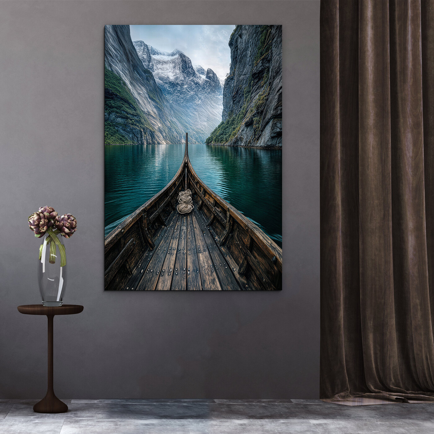 Wall painting - Viking ship