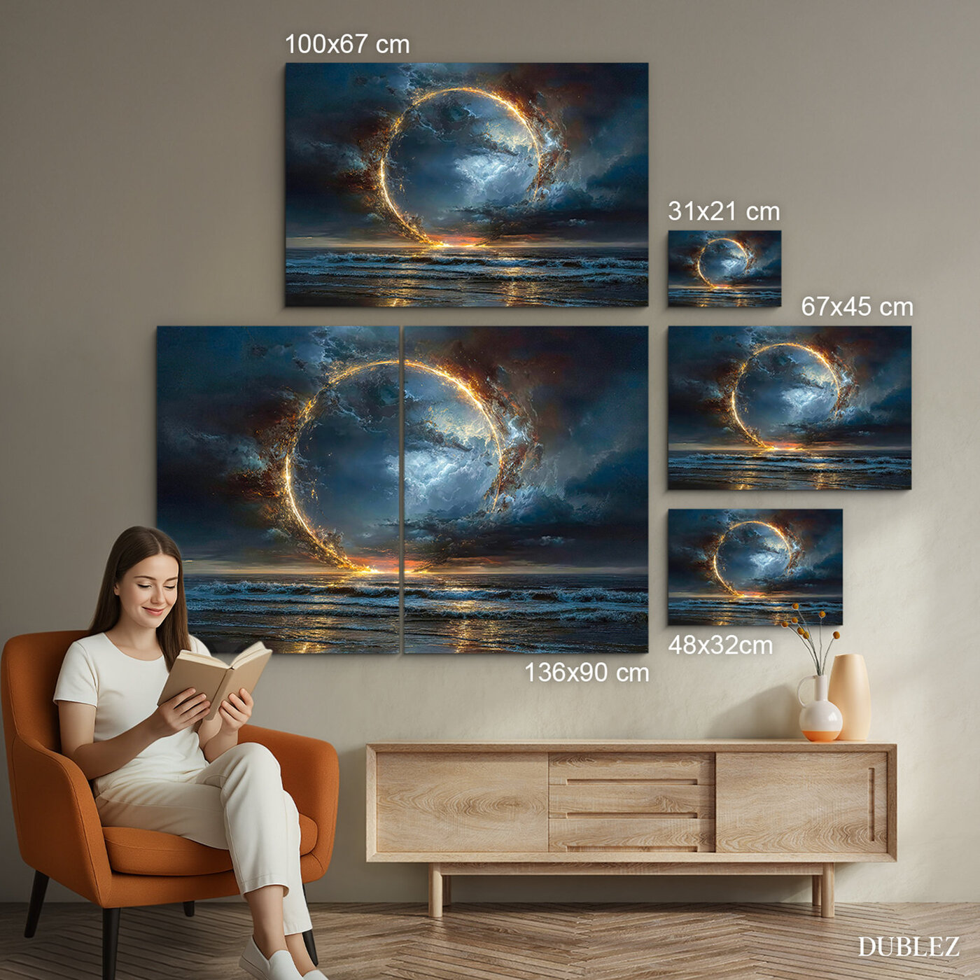 Obraz - Portál nad morom | 136x90 cm