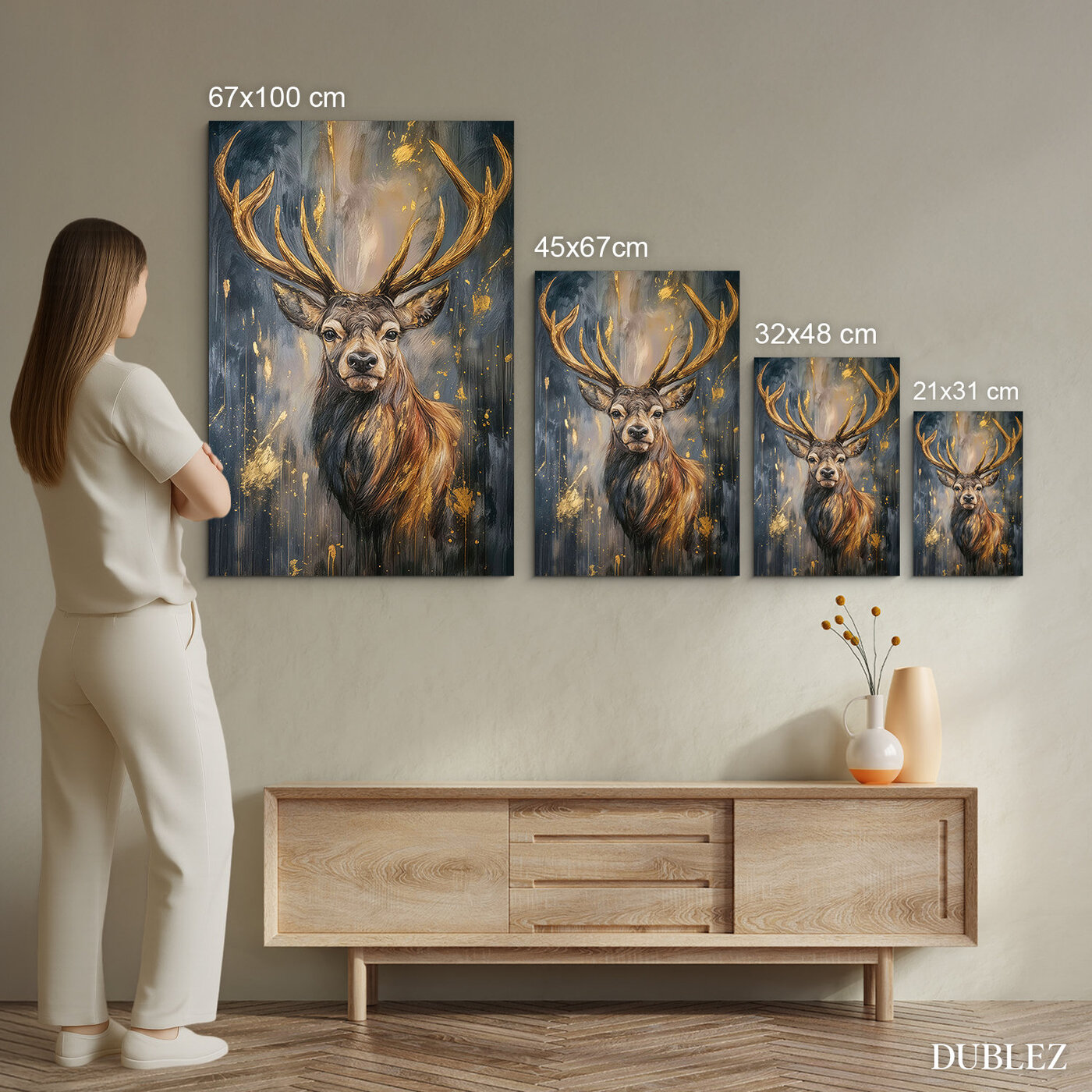 Umelecký obraz na stenu - Jeleň