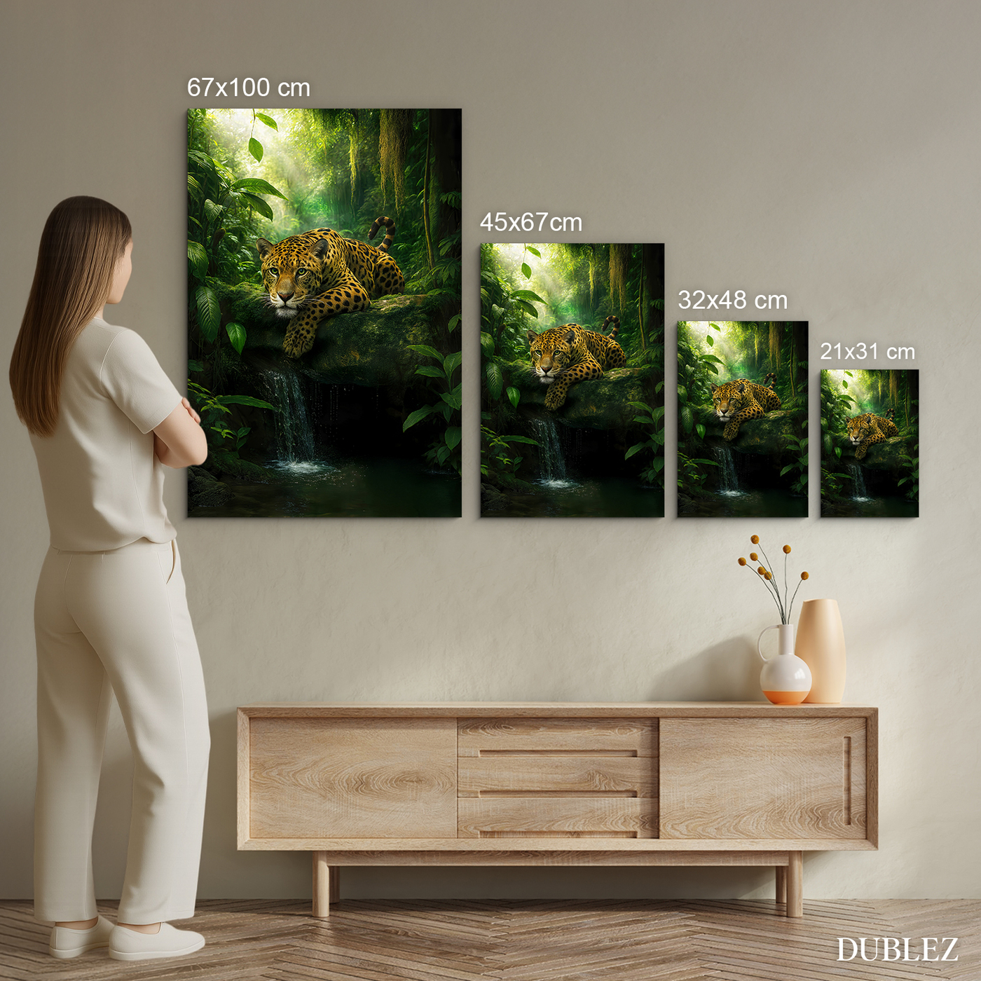 Wooden Wall Art - Jaguar in the Jungle