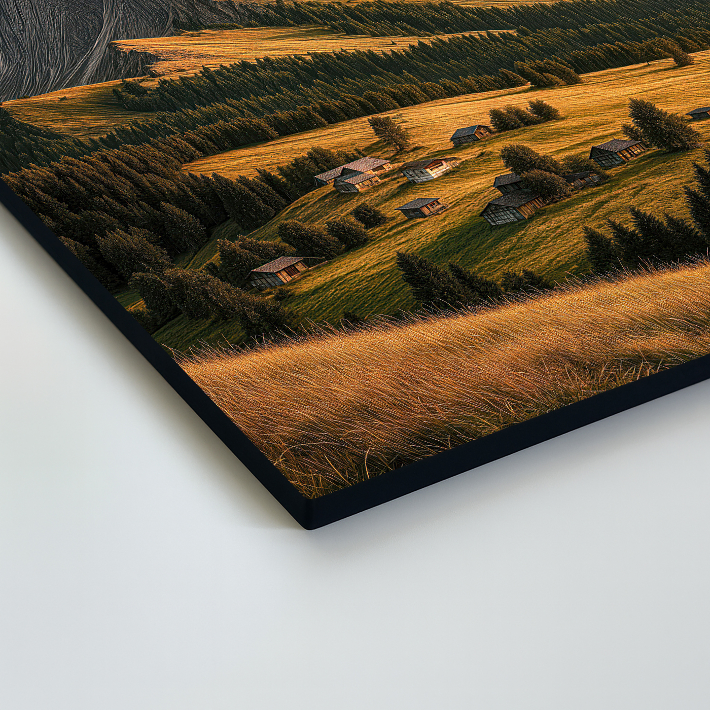 Drevený obraz - Horský pokoj