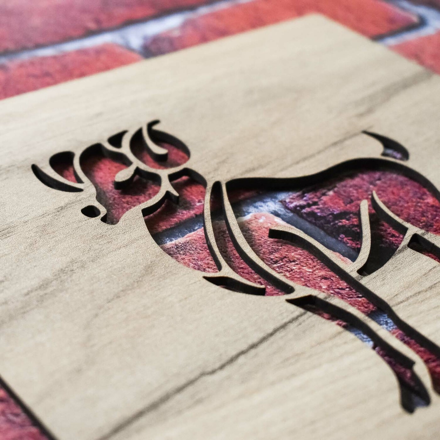 Drevený obraz - Znamenie Baran | Dub zlatý