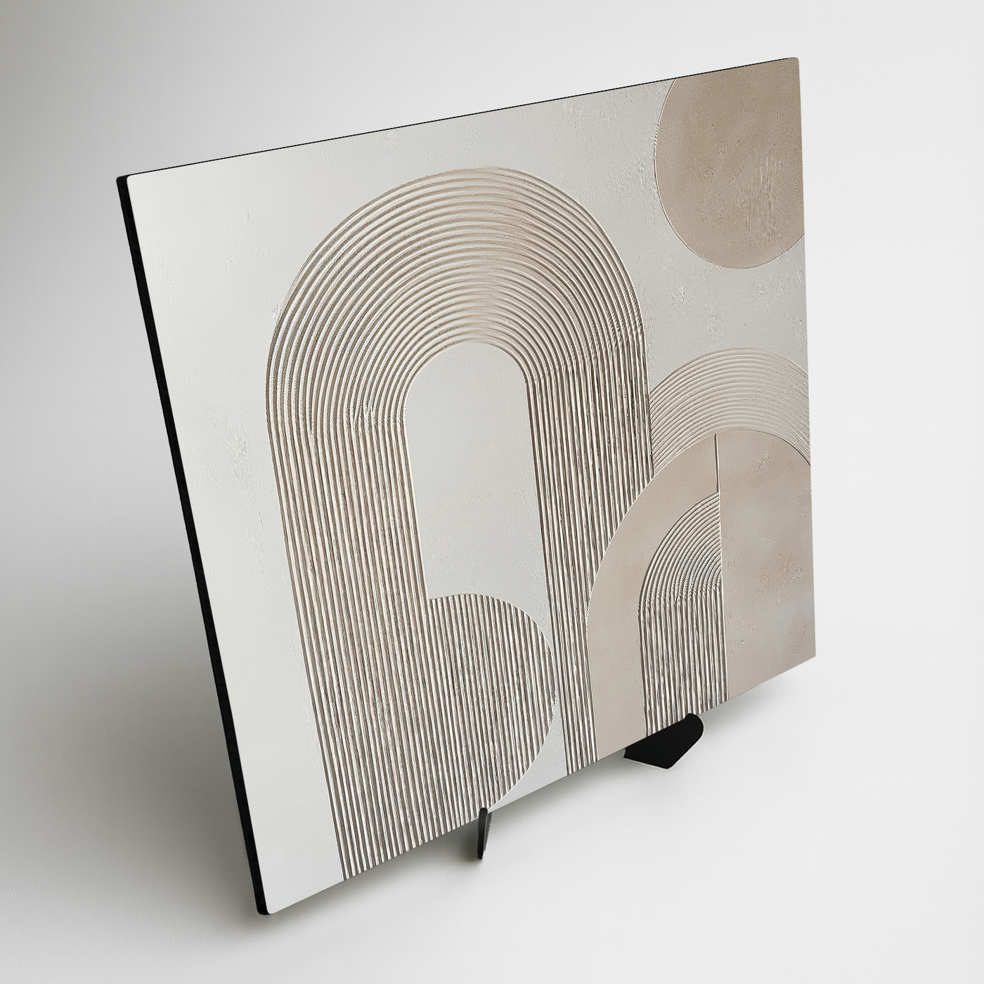 Structured Wall Art made from Wood - Arch