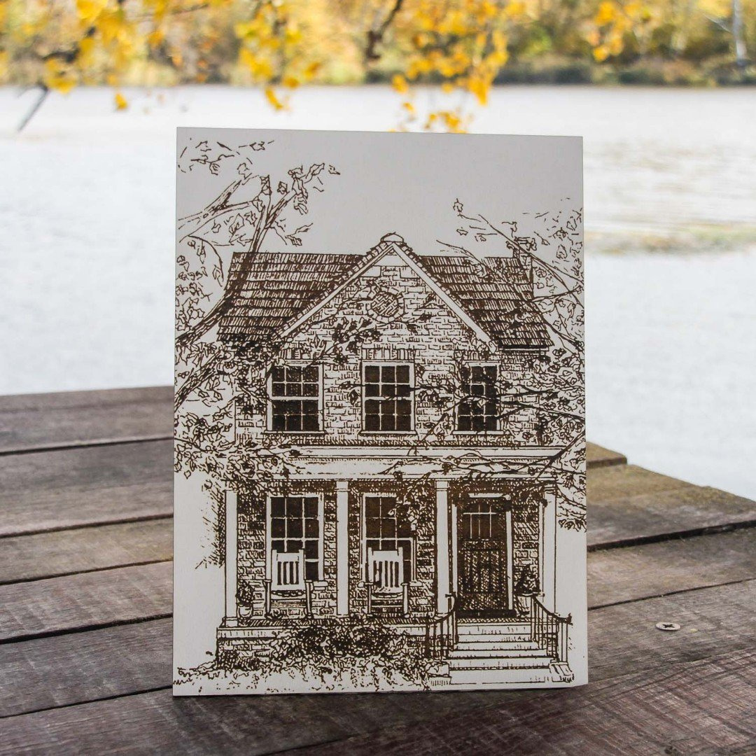 Old House - Engraved Picture