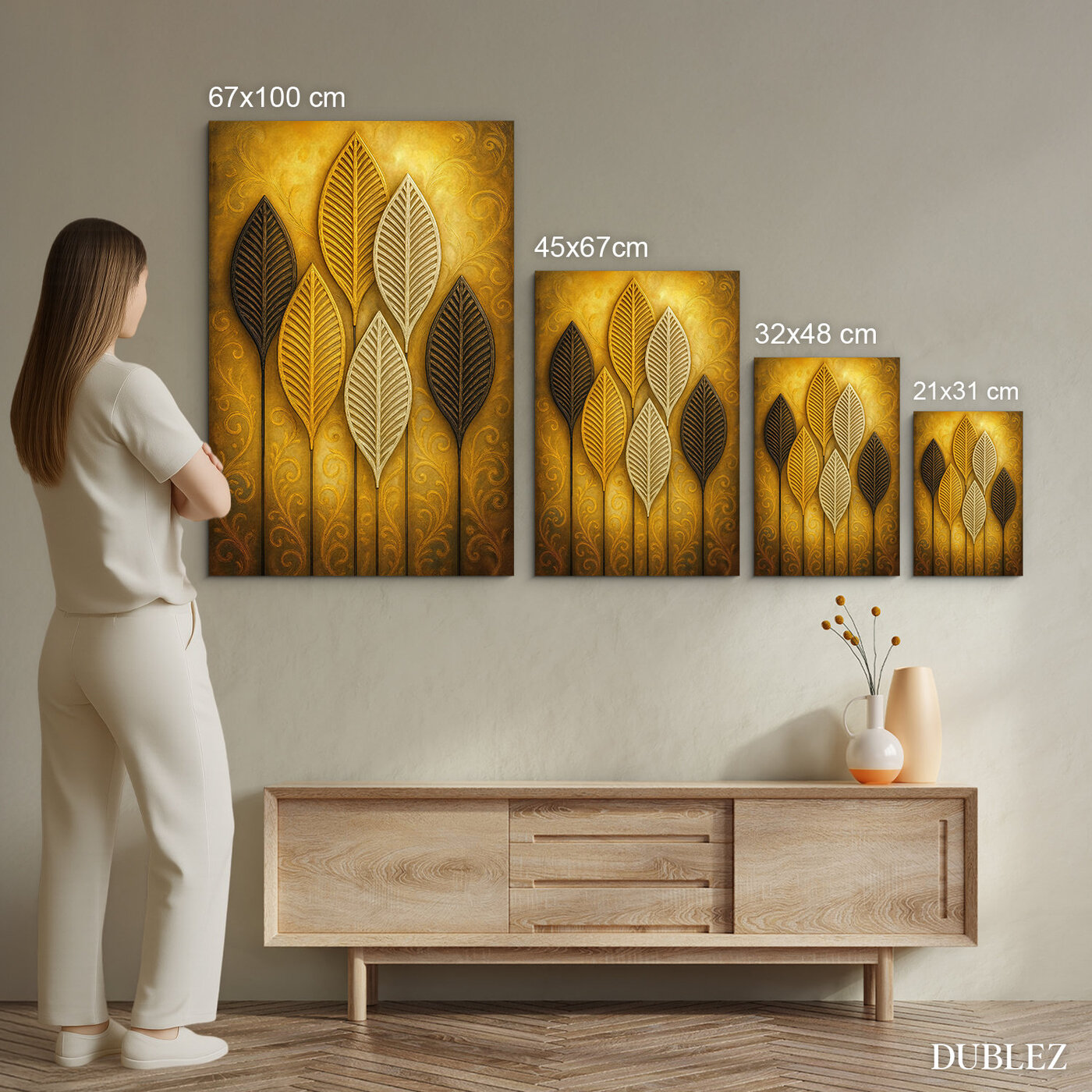 Golden image of leaves