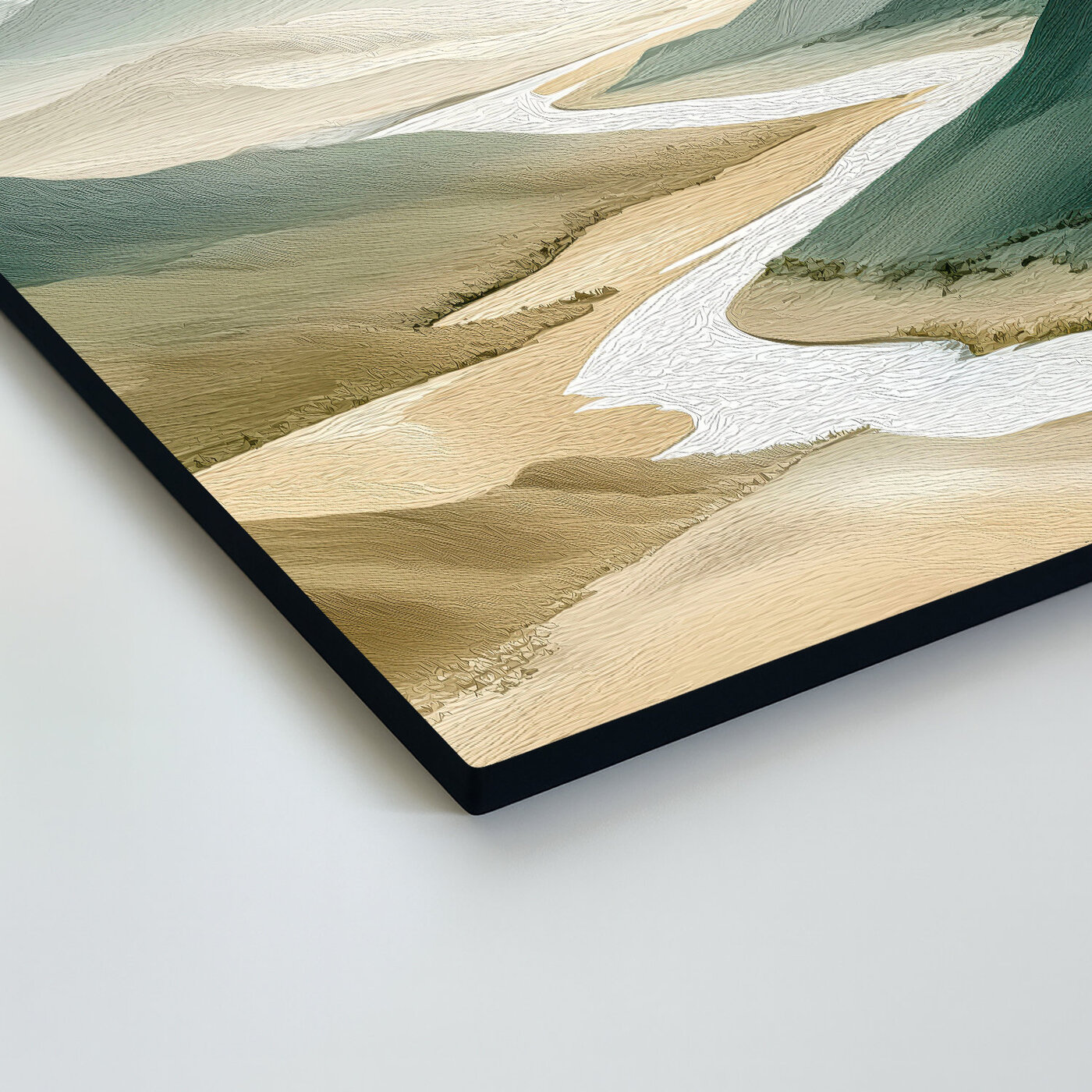 Moderní obraz hor a řeky - Klid krajiny