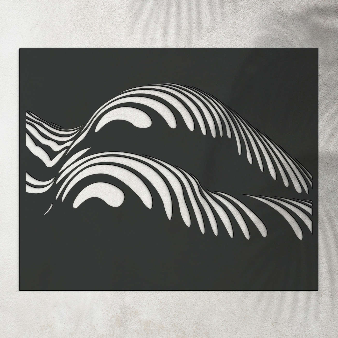 Modern Wall Art for the Bedroom Above the Bed - Act | Anthracite Gray