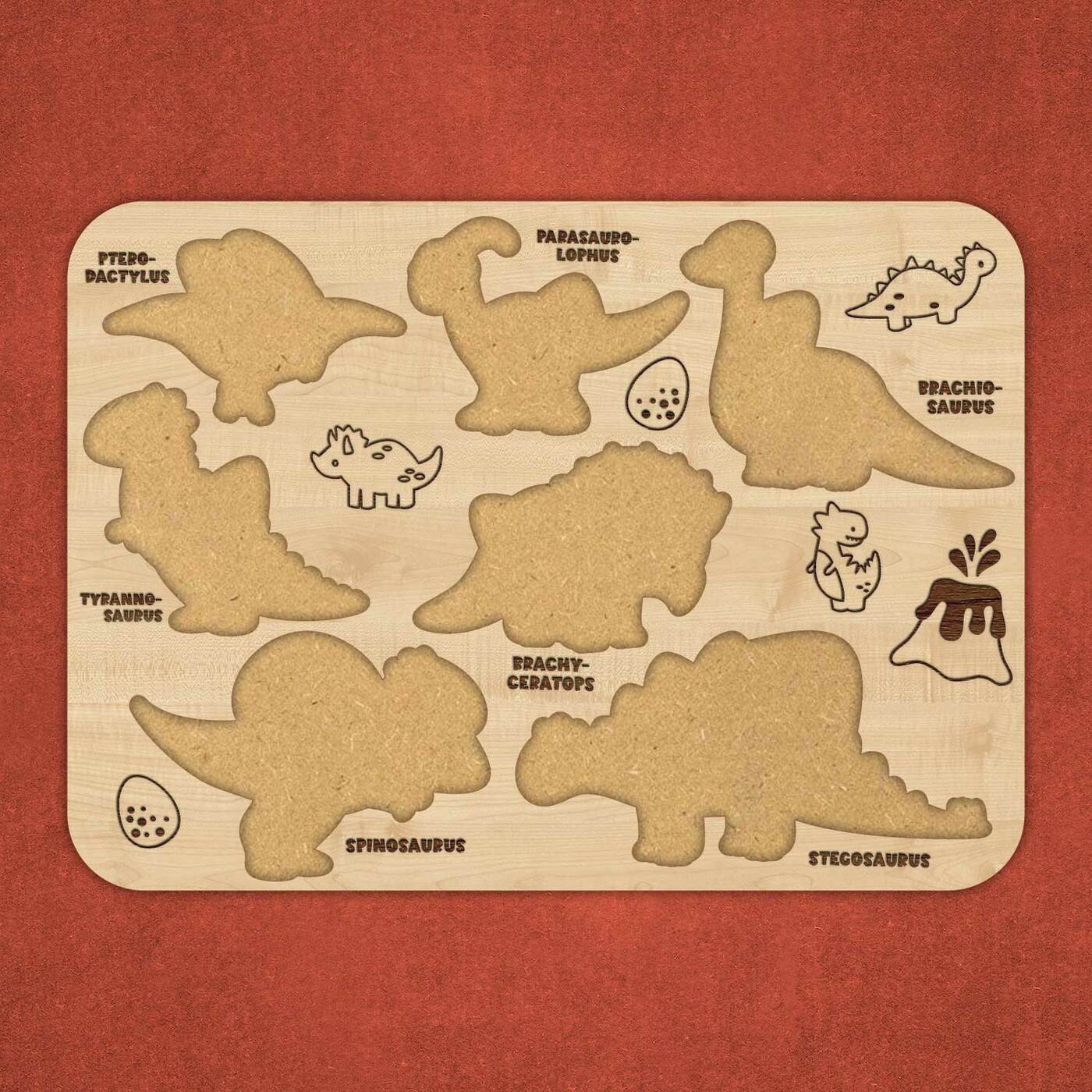 Drevená interaktívna hračka - Dinosaury | Javor