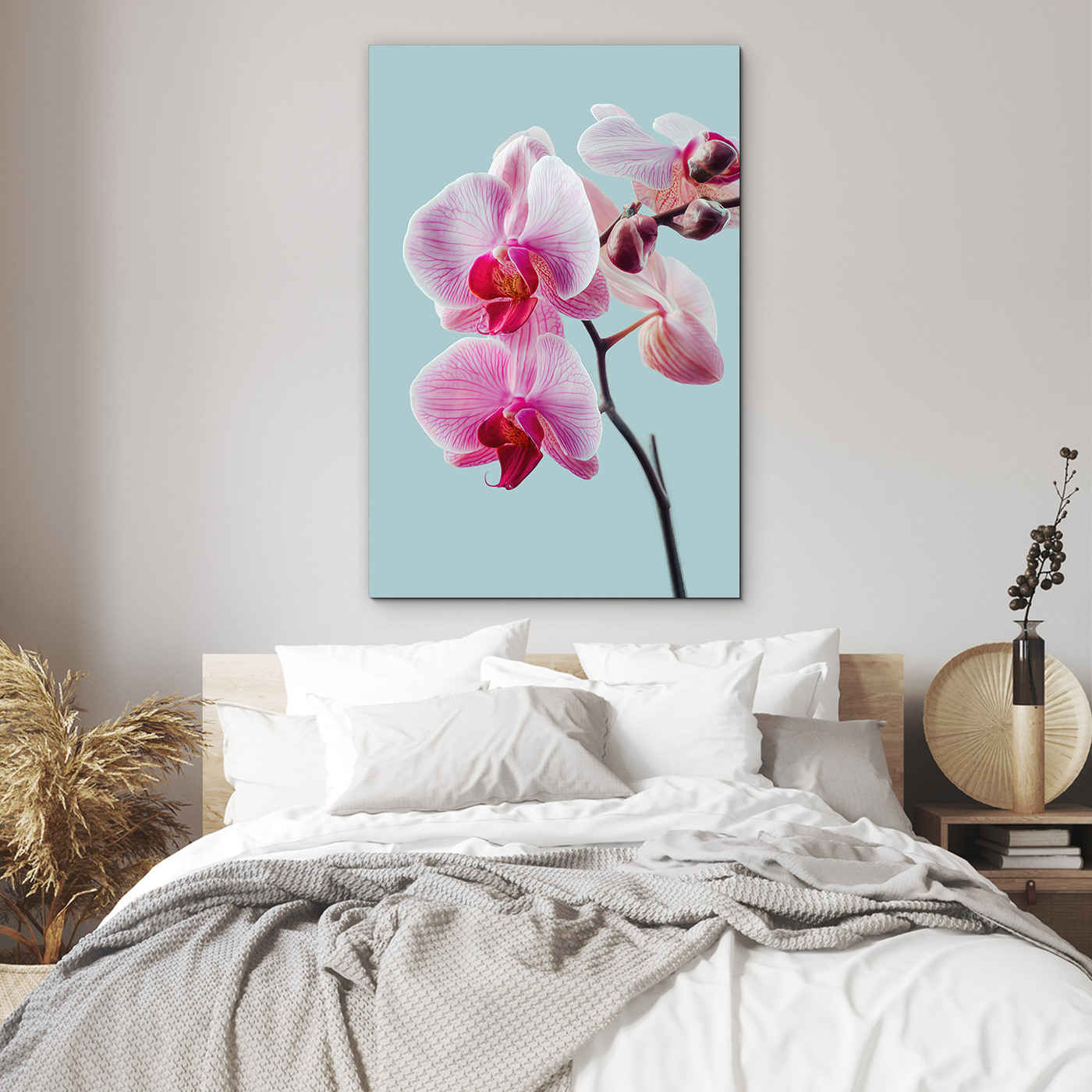 Dřevěný obraz - Květiny orchidejí