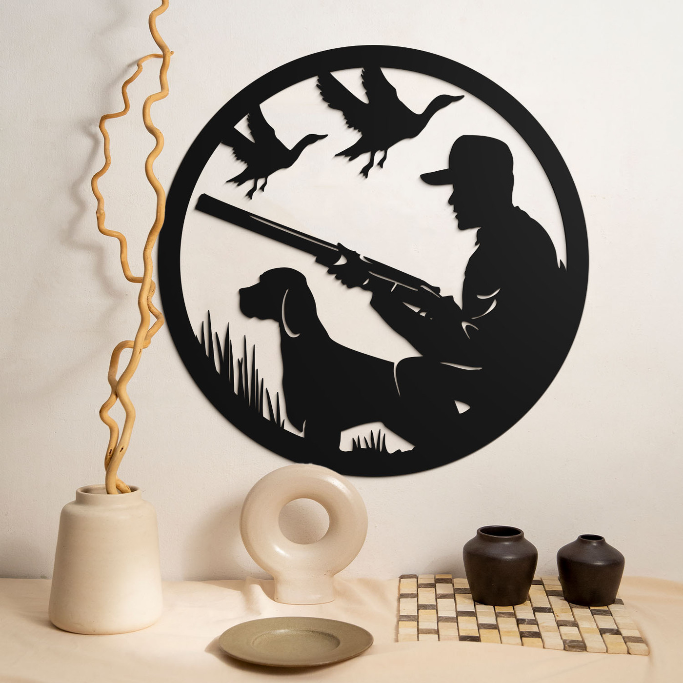 Dárek pro myslivce - Obraz ze dřeva