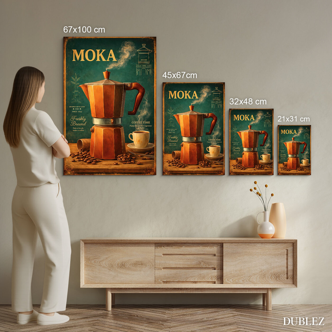 Retro obraz - Moka Coffee Time