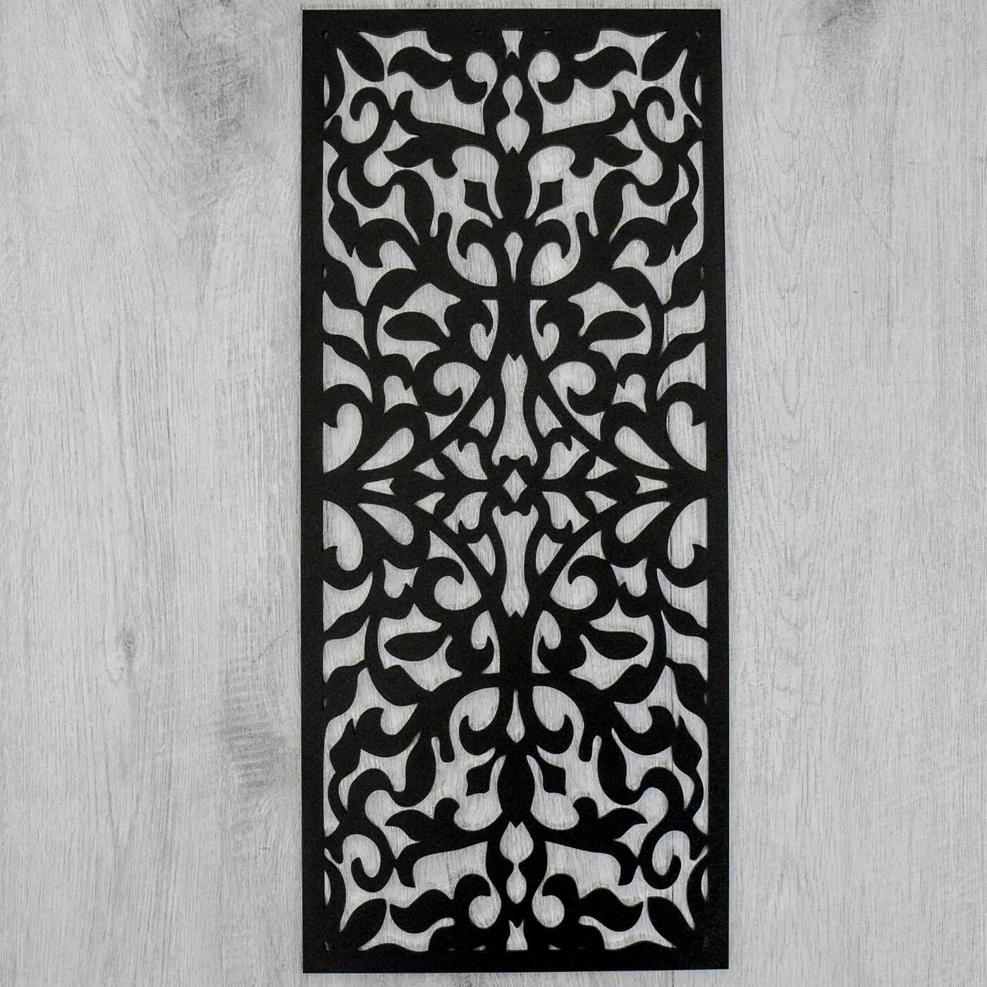 Absztrakt öntapadós falpanel - Karim | Fekete