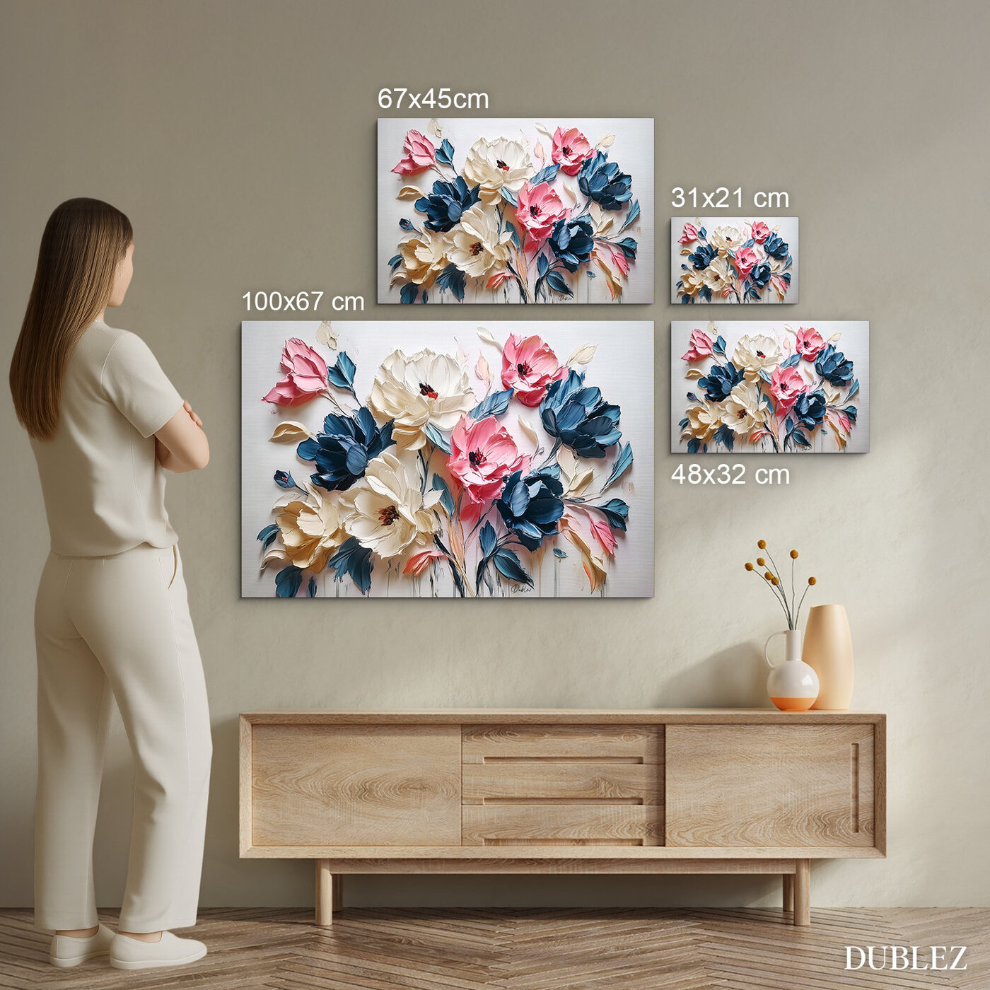 Wall Art for Living Room - Flowers
