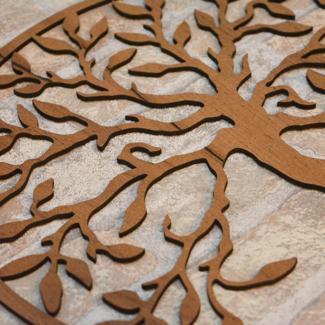 Wall Art Tree of Life - Yesod | Tobacco Oak