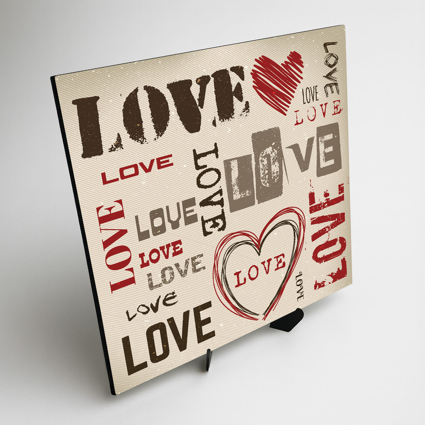 Drevený obraz - Love Love Love