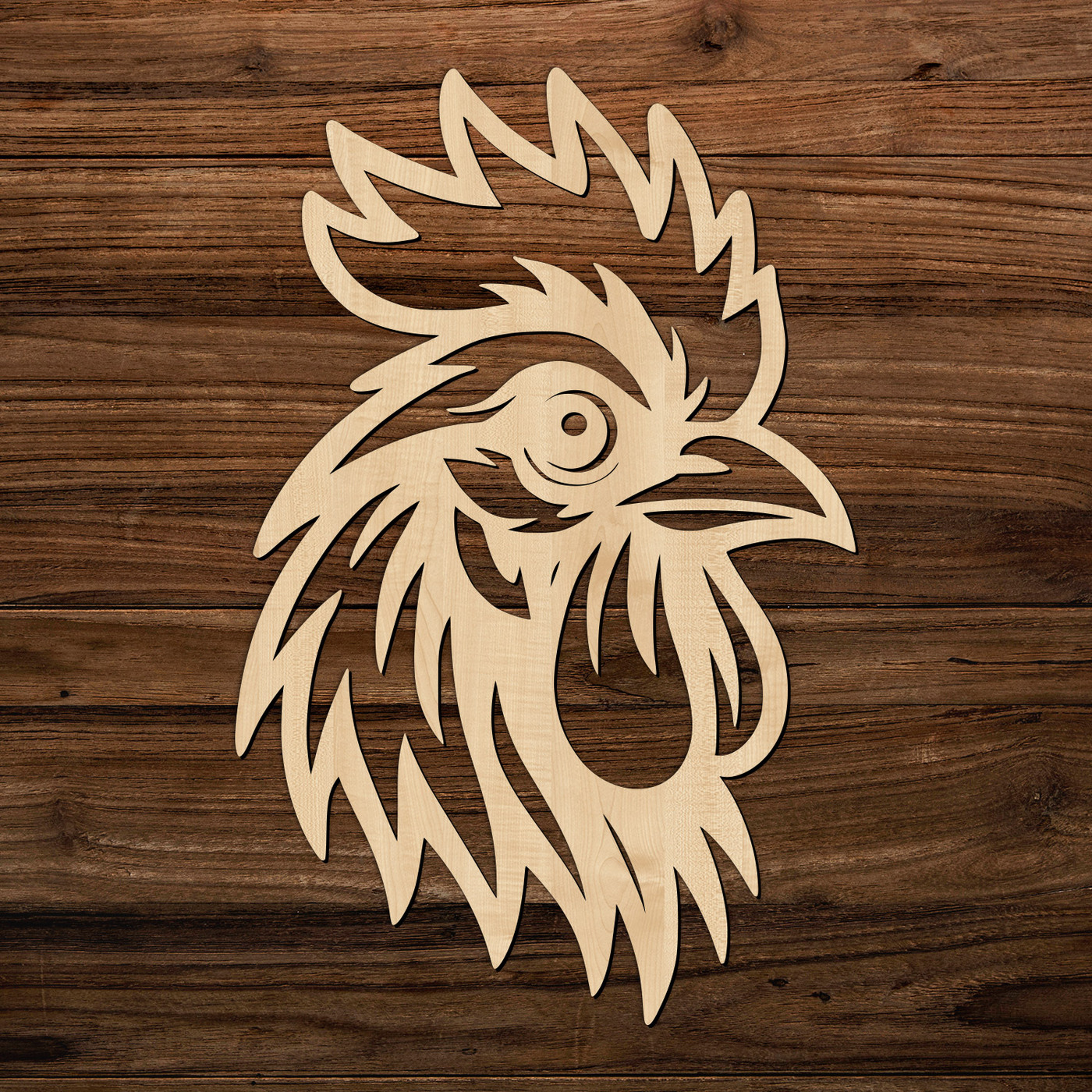 Carved image - Rooster | Maple
