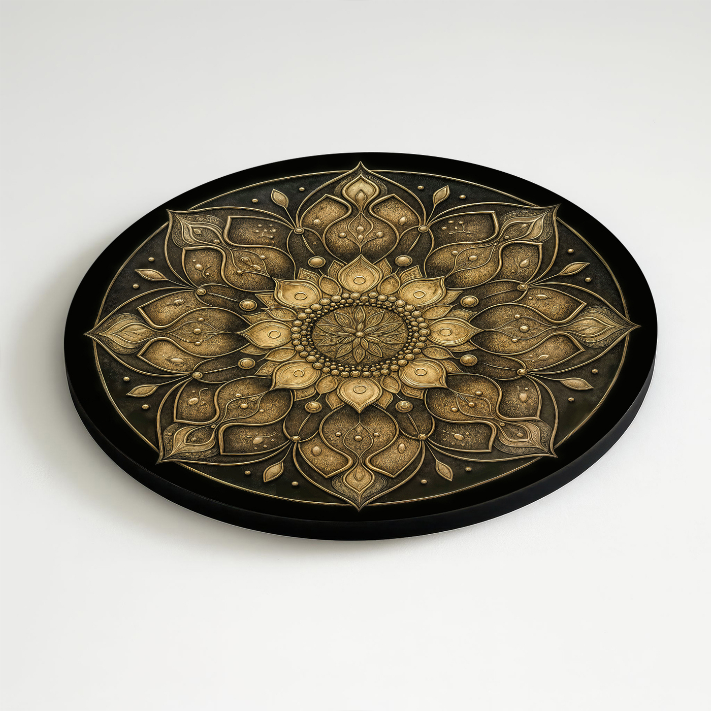 Elegant gold wall mandala