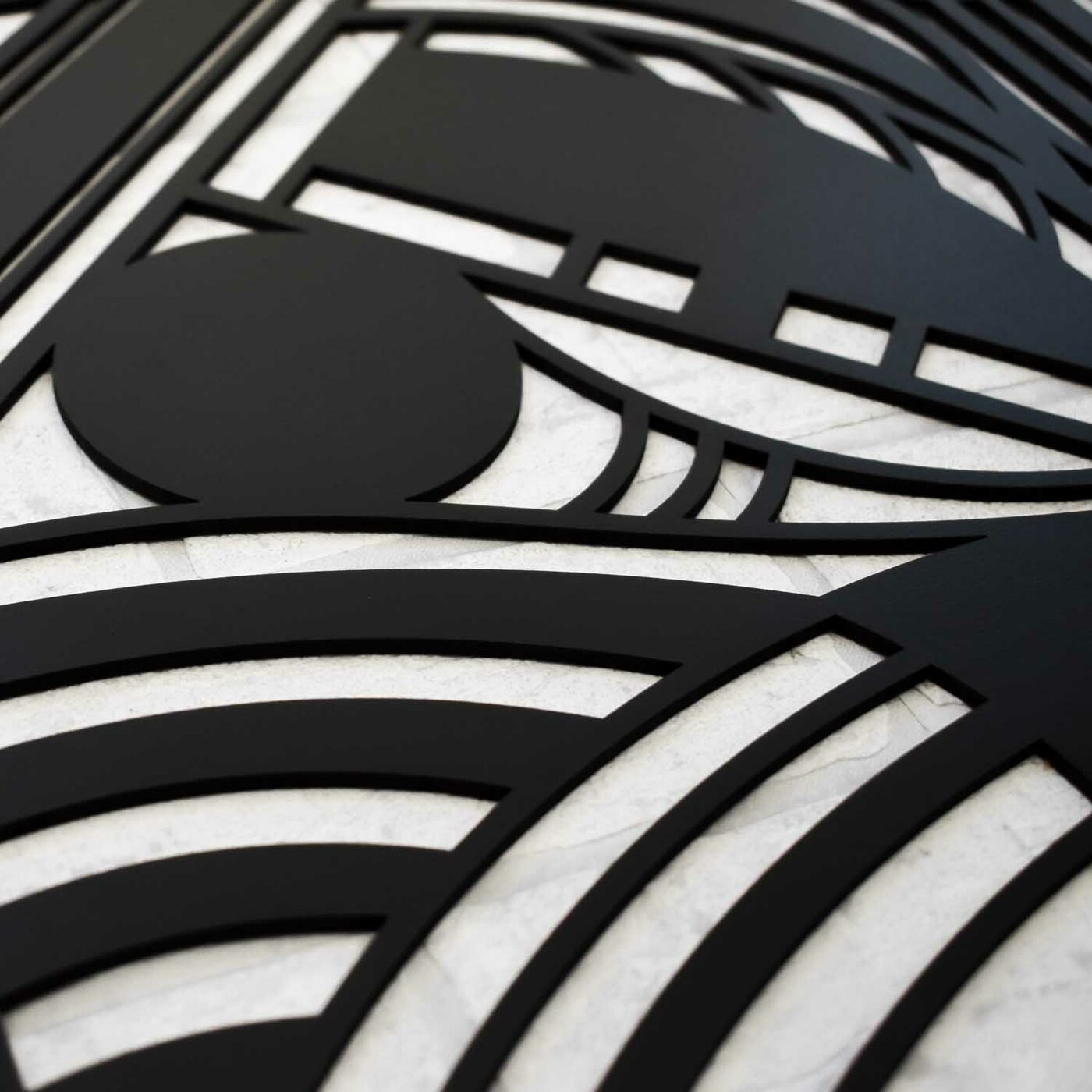 Absztrakt kép - Geometric | Fekete