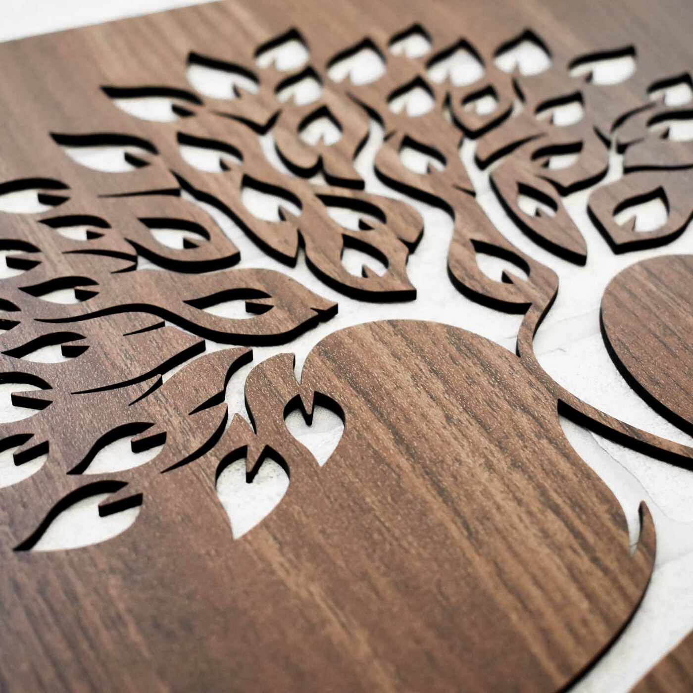 Wooden Tree of Life on the Wall - Sapphire | Walnut