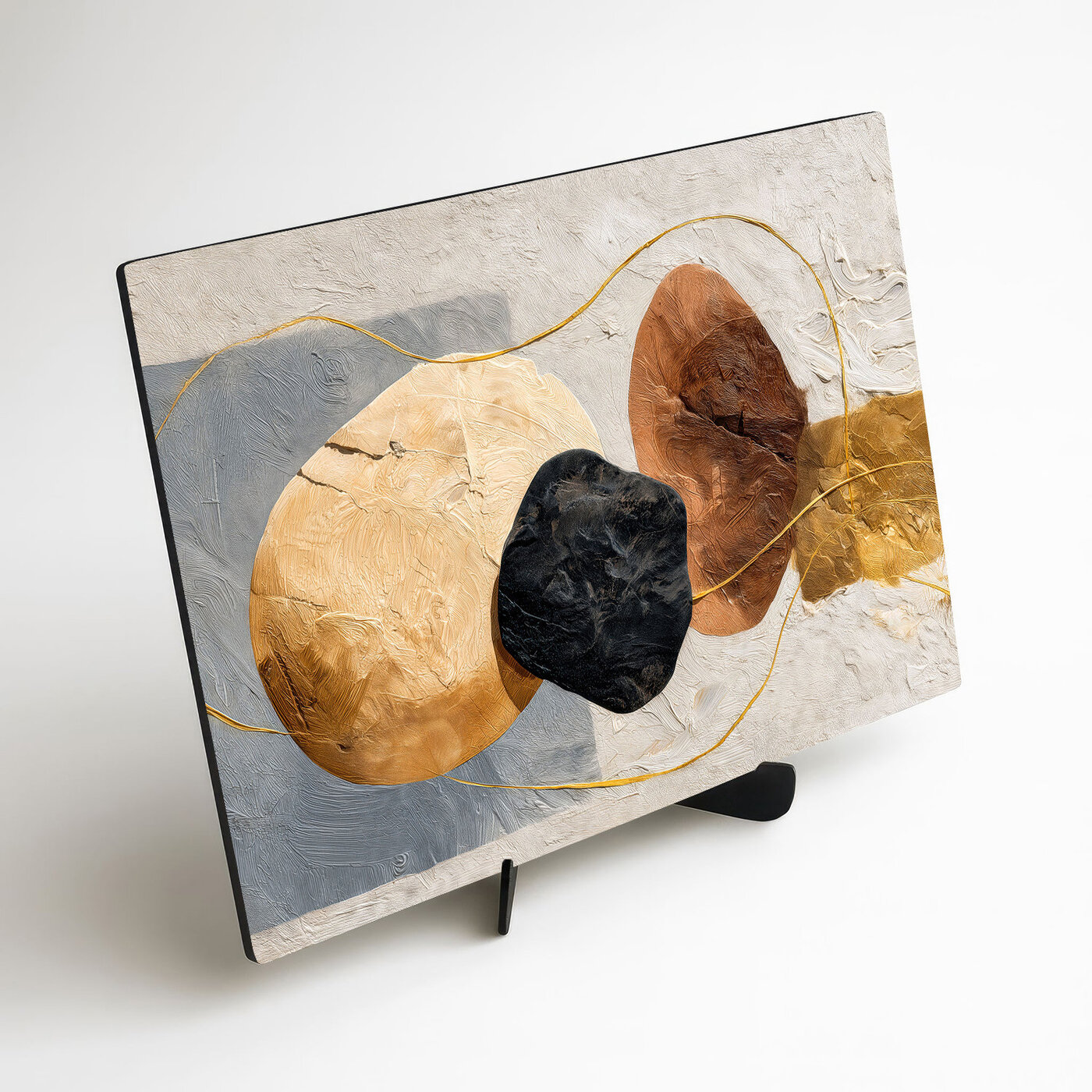 Modern wooden abstract painting - Lucy